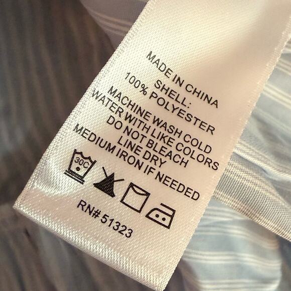 1.STATE Women's Embellished-Collar Tiered Cotton Dress Windward Blue Sz L - Picture 9 of 11